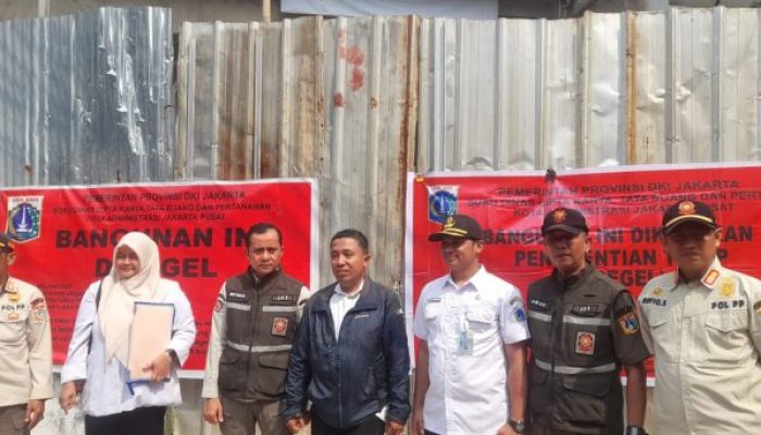 Tegakkan Aturan Tata Ruang, Bangunan 4 Lantai di Paseban Jakarta Pusat Disegel Kembali