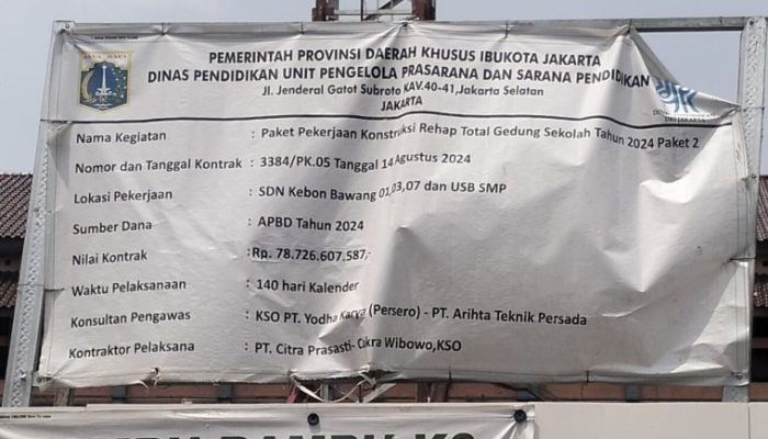 Katanya Budiono Kepala UP Sarpras Dinas Pendidikan DKI Jakarta, Mau Cek Pagar Miring