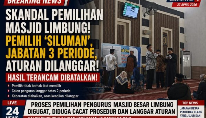 Kisruh Panas di Masjid Limbung: Proses Pemilihan Diprotes Keras, Diduga Langgar Hukum dan Asas Keadilan!