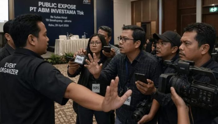 Dugaan Penghalangan Kerja Jurnalistik Mencuat di Public Expose PT ABM Investama, Tbk