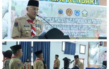 Pelantikan Mabi dan Pimpinan Saka Bahari Sultra, Asrun Lio Tekankan Penguatan SDM Maritim