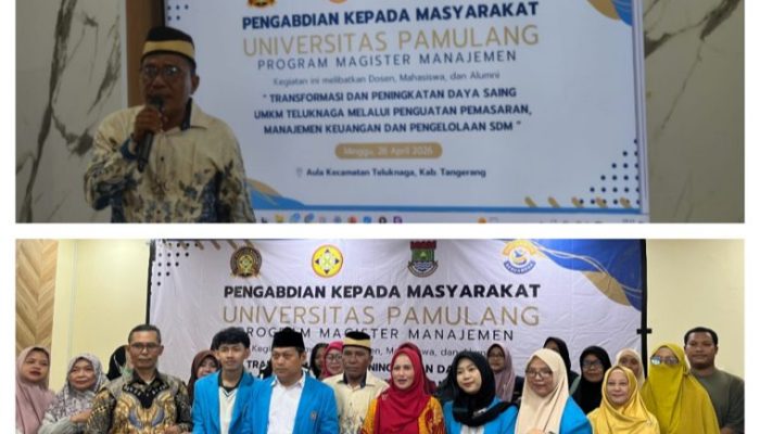 Program Magister Managemen Universitas Pamulang  mengadakan Pengabdian Kepada Masyarakat (PKM) dengan kelompok UMKM Teluk Naga