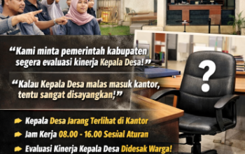 Warga Desak Evaluasi Kinerja Kepala Desa Ulujangang, Soroti Kepatuhan Jam Kerja