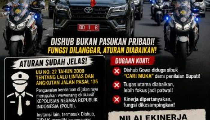 Skandal Fungsi! Dishub Gowa Diduga Salah Wewenang, Kinerja Di Bawah Ekspetasi