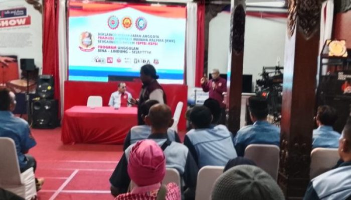 Pramudi Mitra KWK Deklarasikan Gabung dengan Federasi Serikat Pekerja Transport Seluruh Indonesia 
