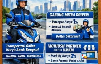 Ojol Baru WHUUSH Resmi Hadir di Jakarta, Usung Semangat “Dari Anak Bangsa untuk Bangsa”