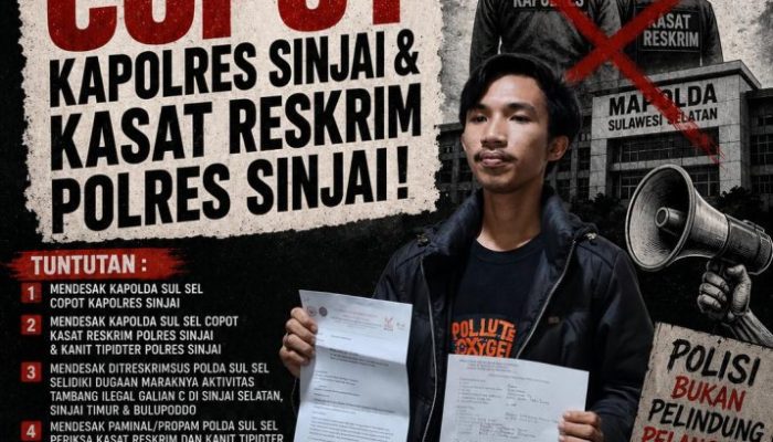 Sejumlah Organisasi Mahasiswa Bakal Kepung Mapolda Sulsel, Desak Pencopotan Kapolres dan Kasat Reskrim Polres Sinjai