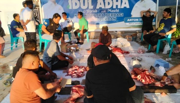 Bersama Kadin Indonesia, Kadin Sultra adakan Qurban di Idul Adha 1447 H