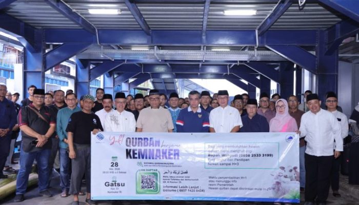 Himpun 93 Hewan Kurban, Menaker: Iduladha Momentum Perkuat Kepedulian dan Kinerja