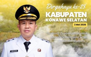 Bupati Morowali Sampaikan Selamat HUT ke-23 Konawe Selatan, Tekankan Kolaborasi Antar Daerah