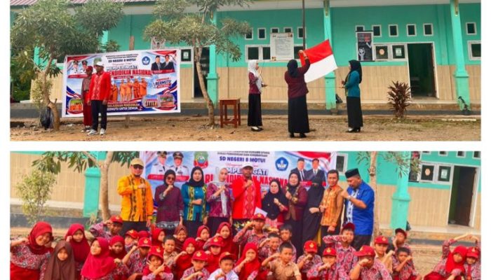 Upacara Hardiknas di SDN 8 Motui Berlangsung Khidmat, Guru dan Siswa Penuh Semangat