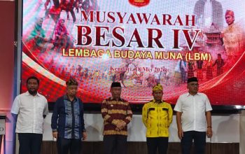 Mubes Empat Lembaga Budaya Muna di Kendari, Bupati Muna Barat Siap Tampung Masukan Tokoh