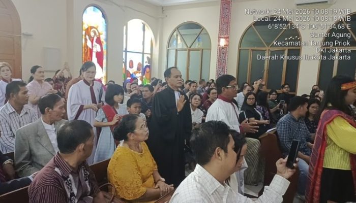 Pembukaan Parheheon Sekolah Minggu HKBP Resort Ancol Podomoro Jakarta Utara