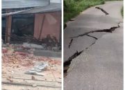 Gempa M6,7 Guncang Sulteng, Akses Jalan Menuju Napu Rusak Parah