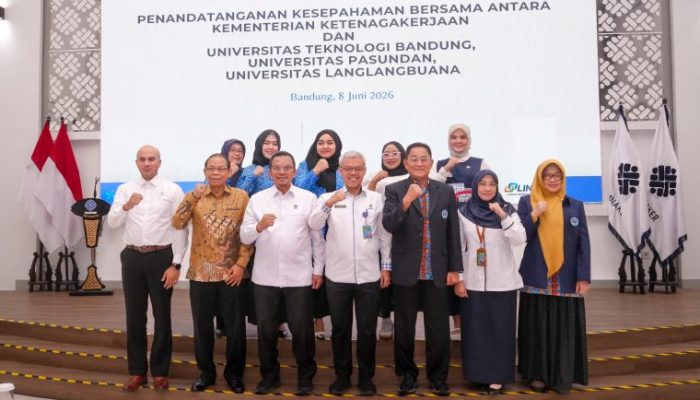 Kemnaker Kerjasama Tiga Perguruan Tinggi di Bandung untuk Pengembangan SDM, Riset, dan Pengabdian Masyarakat