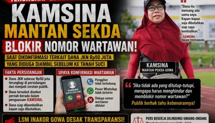 Kamsina Sulit Dihubungi, Nomor Wartawan Diduga Diblokir Saat Konfirmasi Dana JKN Rp50 Juta