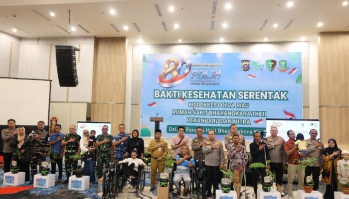 Bakti Kesehatan Hari Bhayangkara ke-80, Polda Riau Gelar 14 Layanan Medis
