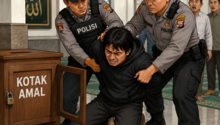 Terekam CCTV Saat Beraksi, Komplotan Pencuri Kotak Amal di Batang Tak Berkutik Ditangkap Polisi