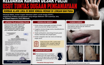 Keluarga Korban KDRT Desak Polisi Usut Tuntas Dugaan Penganiayaan, Korban Alami Luka di Bibir hingga Memar di Sejumlah Bagian Tubuh