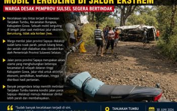 Tanjakan Tumbu Kembali Telan Kecelakaan, Mobil Terguling di Jalur Ekstrem, Warga Desak Pemprov Sulsel Segera Bertindak