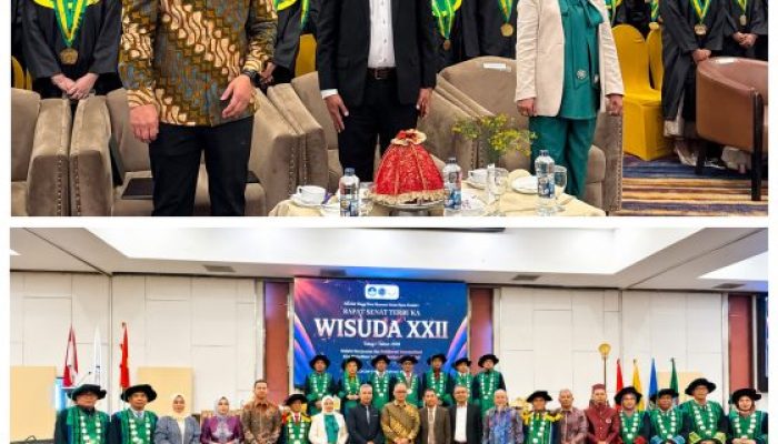 Dirjend Dikti Kemensaintekdikti, Prof Dr Eng Khairul Munadi Hadiri Wisuda XXII STIE Kendari, Ajak Alumni Terus Belajar