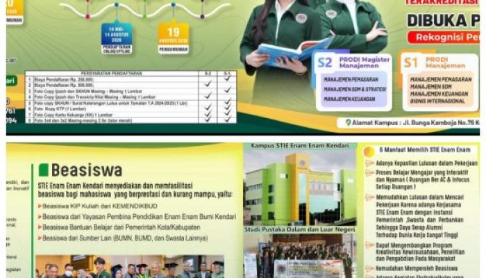Mau KIP Kuliah ??? STIE 66 Kendari Buka Pendaftaran Gelombang II, Segera Daftar !!!