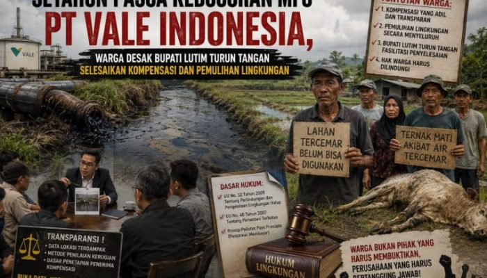 Tim Kuasa Hukum Desak PT Vale Tuntaskan Ganti Rugi dan Buka Data Kompensas