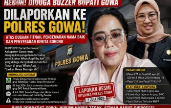 BHPP DPC Partai Demokrat Gowa Laporkan Dugaan Pencemaran Nama Baik dan Penyebaran Hoaks ke Polres Gowa