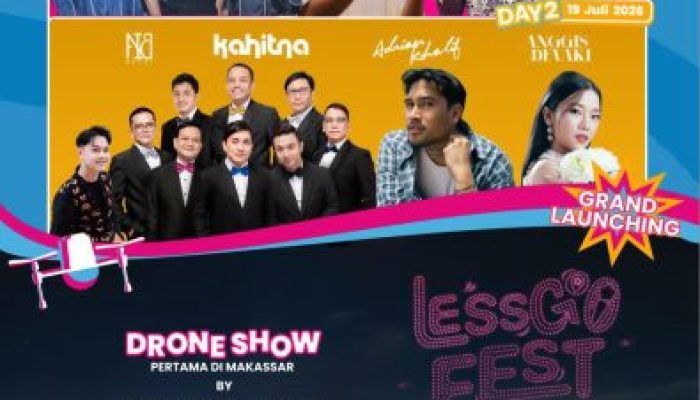 Grand Launching Lessgoo Hadir di Makassar, Suguhkan Drone Show Perdana dan Deretan Artis Nasional