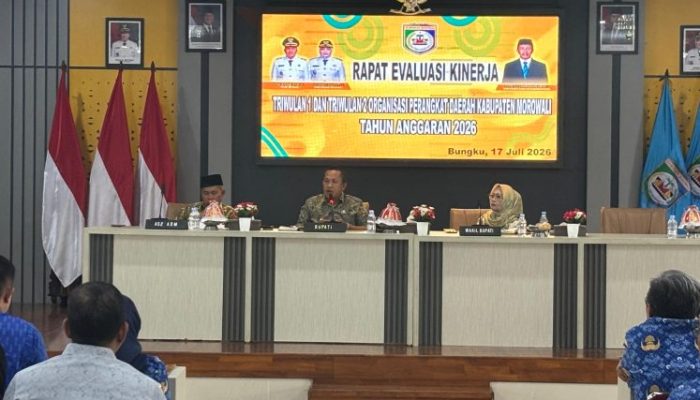 Bupati Iksan Pimpin Evaluasi Kinerja OPD Semester Pertama 2026