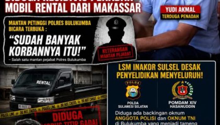 Kasus Dugaan Penadahan Mobil Rental Kian Menguat, LSM Inakor Minta Dugaan Keterlibatan Oknum Diusut