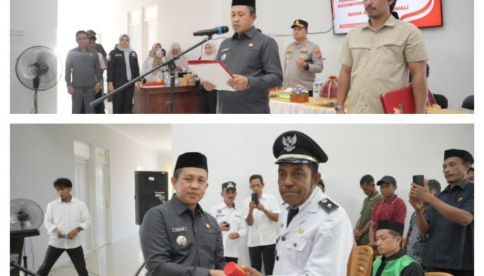 Lantik Aris M Said sebagai Pj Kades Matano, Bupati Morowali Titip Pesan Jaga Desa dan Layani Warga