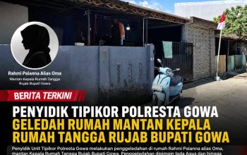 Penyidik Tipikor Polresta Gowa Geledah Rumah Mantan Kepala Rumah Tangga Rujab Bupati Gowa