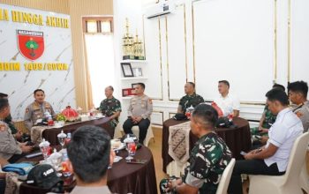 Perkuat Sinergitas TNI-Polri, Kapolresta Gowa Kunjungi Makodim 1409 Gowa