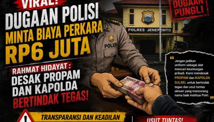 Viral Dugaan Oknum Polisi Minta Biaya Perkara Sekian Juta Aktivis Jangan Eksploitasi Warga Yang Cari Keadilan