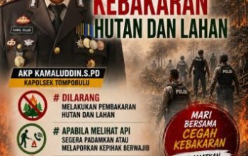 Kapolsek Tompobulu Imbau Warga Waspadai Kebakaran Hutan dan Lahan di Musim Kemarau