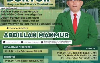 Dari Ruang Penyidikan Ke Ruang Akademik Iptu Abdillah Makmur Sandang Gelar Doktor Dengan Predikat Cumlaude