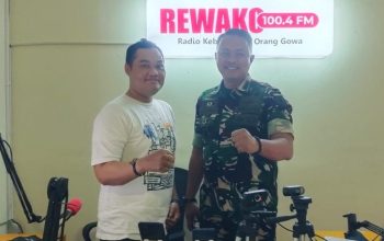 Bahas Jembatan Garuda dan KDKMP Dandim 1409 Gowa Sapa Warga Lewat Podcast Radio Rewako 100.4 FM