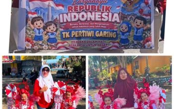 Tanamkan cinta tanah air sejak dini TK Pertiwi garing semarakkan Hut RI yang ke-81 melalui Karnaval