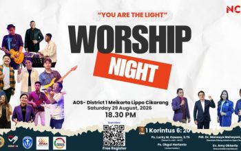 “You’re The Light” Worship Night 2026 Digelar di Meikarta, NCCI Serukan Harapan dan Terang Tuhan bagi Bangsa