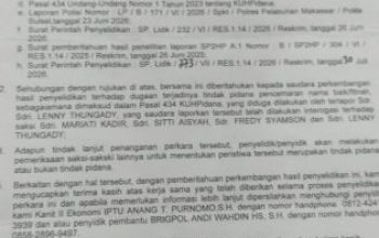 Ada Apa dengan Penyidikan Laporan Pencemaran Nama Baik Tina Maria? Belum Ada Perkembangan