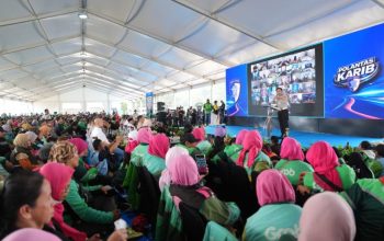 5.150 Pengemudi Ojol Ikuti Gebyar Keselamatan Lalu Lintas Korlantas Polri di Serpong