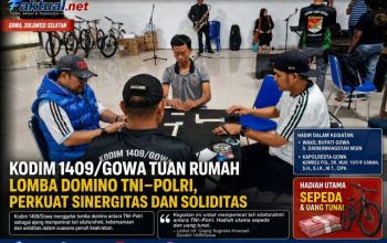 Adu Strategi di Meja Domino, TNI–Polri Gowa Perkokoh Sinergitas
