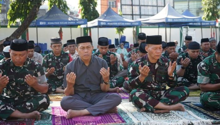 Wujud Ikhtiar dan Taqwa, Kodim 1409 Gowa Gelar Sholat Istisqa dan Do’a Bersama