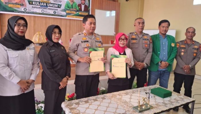 Perkuat Sinergi Tri Dharma Perguruan Tinggi, Universitas Sawerigading Makassar dan Polrestabes Makassar Jalin Kerja Sama Strategis
