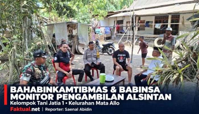 Cegah Konflik, Babinsa dan Bhabinkamtibmas Dampingi Pengambilan Alsintan Jatia 1