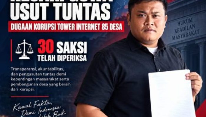 TRC Faktual Dukung Kejari Gowa Usut Tuntas Dugaan Korupsi Pengadaan Tower Internet 85 Des
