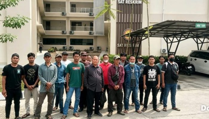 Puluhan Warga Poktan Maluang Jaya Datangi Polres Berau, Pertanyakan Laporan Pengaduan Soal Sengketa Lahan