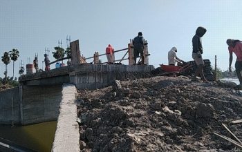 Progres Capai 78%, Jembatan Beton Pabbundukang Gowa Segera Rampung Berkat Kolaborasi TNI-Masyarakat
