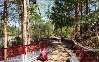 Wujudkan Impian Warga Bungaya, Personel Yonzipur Bersama Kodim 1409/Gowa Kebut Jembatan Gantung